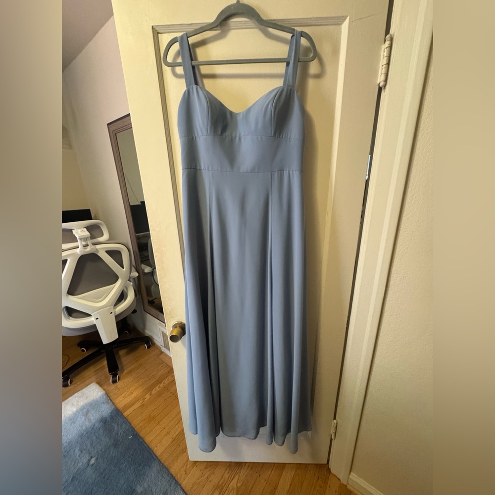 Jenny Yoo Light Blue Maxi Dress